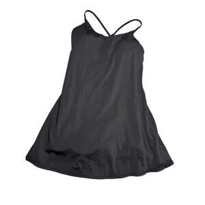 Halara Athletic Dress Black Women's Large Built in Bra and Bodysuit/ Shorts
